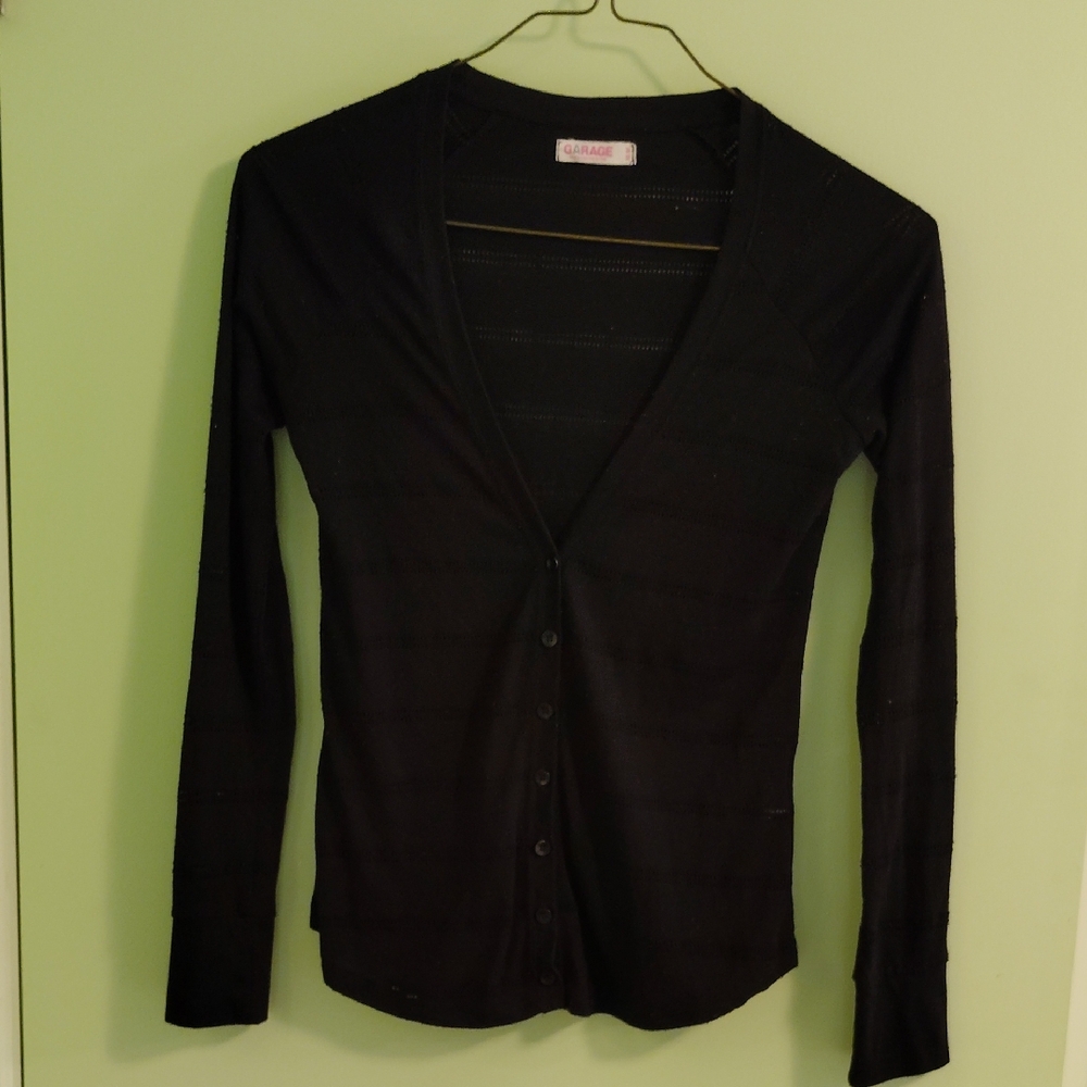 Garage Black Knit Sweater